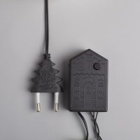 Гирлянда &laquo;Нить&raquo; 5 м с насадками &laquo;Шарики цветные&raquo;, IP20, тёмная нить, 30 LED, свечение мульти, 8 режимов, 220 В