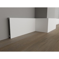 Плинтус пластиковый ударопрочный белый 100х16х2000мм Плинтус пластиковый ударопрочный белый 100х16х2000мм