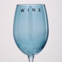 Бокал для вина &laquo;Wine&raquo;, 360 мл, синий