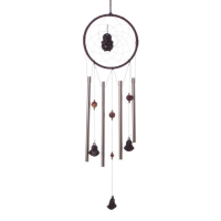 Музыка ветра+ловец снов "Хотей в круге" 4 трубки 52 см