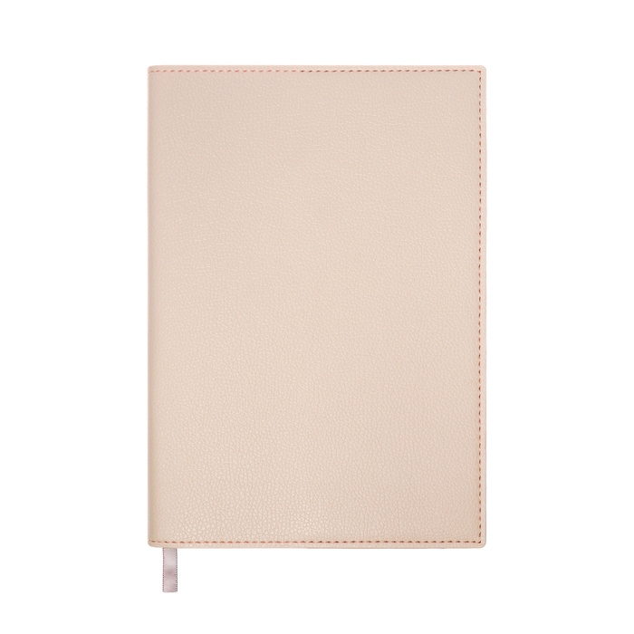 Органайзер на кольцах, А5, 128л, клетка, обл.кожзам, с боковой закладкой, Бизнес, бежевый