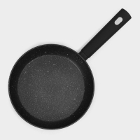 Сковорода Доляна &laquo;Первый дом&raquo;, d=22 см, антипригарное покрытие, индукция, цвет чёрный