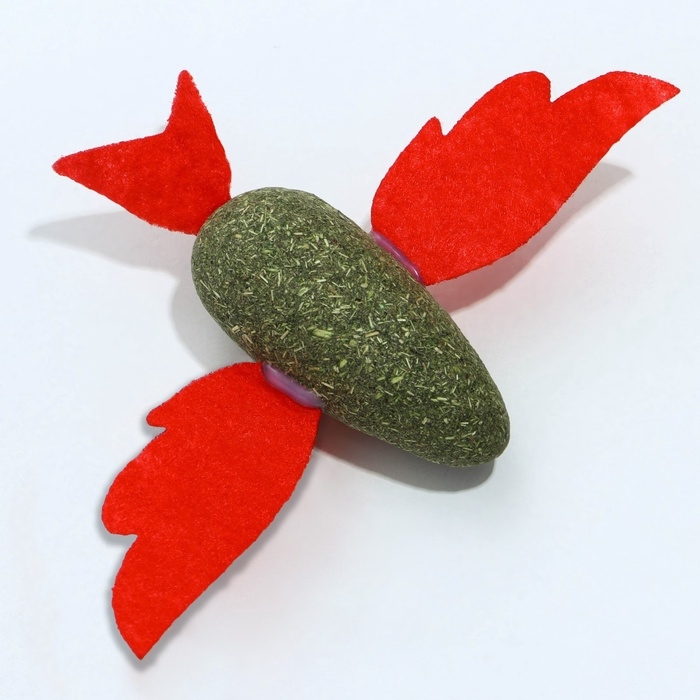 Игрушка для кошек &laquo;Птичка&raquo; из кошачьей мяты, 8 х 2.5 см