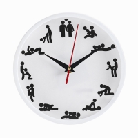 Часы настенные интерьерные "Позы 18+", d-20 см, интерьерные, бесшумные, белые Часы настенные интерьерные "Позы 18+", d-20 см, интерьерные, бесшумные, белые