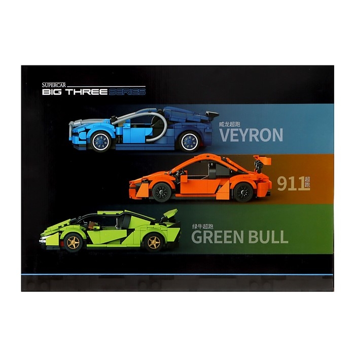 Конструктор Гонка «Легенды», 1111 деталей, 3 в 1 Конструктор Гонка «Легенды», 1111 деталей, 3 в 1