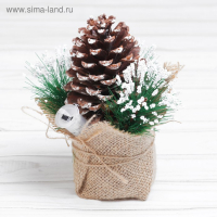 Декор с подсветкой «Шишка» 8,5х8,5х14 см Декор с подсветкой «Шишка» 8,5х8,5х14 см