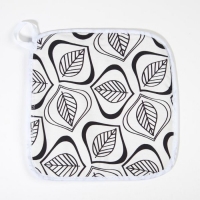 Набор кухонный Этель Leaves варежка-прихватка 20х27см, прихватка 19х19см,100% хлопок