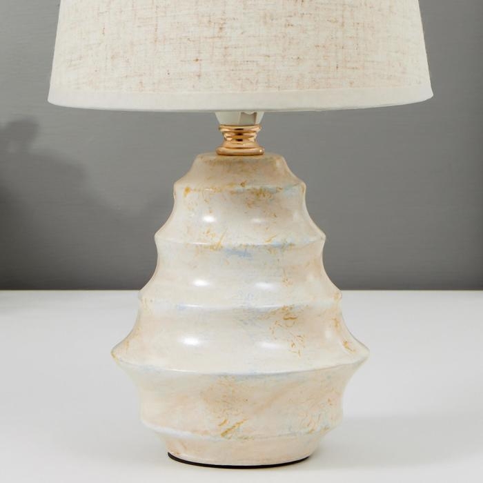 Лампа настольная 16405/1 E14 40Вт бежевый 17х17х29 см RISALUX