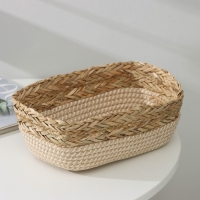 Корзина для хранения плетёная ручной работы Доляна &laquo;Рита&raquo;, 28&times;18&times;9 см, цвет коричневый