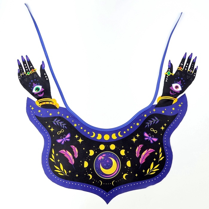 Карнавальный набор &laquo;Тёмная ведьма&raquo;: шляпа, воротник