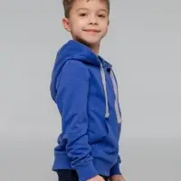 Толстовка с капюшоном детская Kirenga Kids, ярко-синяя, 6 лет Толстовка с капюшоном детская Kirenga Kids, ярко-синяя, 6 лет