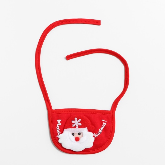 Новый год. Воротник для собак Новый год. Воротник для собак "Санта", красный