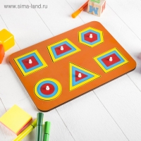 Рамка-вкладыш М. Монтессори &laquo;Паутинка 1&raquo; МИКС