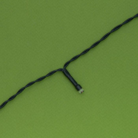 Гирлянда &laquo;Нить&raquo; 10 м, IP44, тёмная нить, 100 LED, свечение мульти, 2 режима, солнечная батарея
