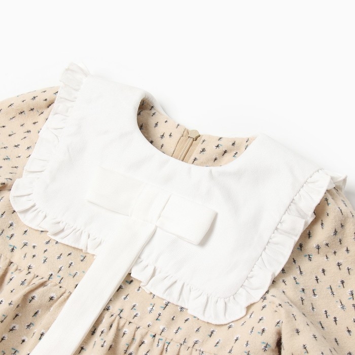 Платье для девочки MINAKU, цвет бежевый рост 86-92