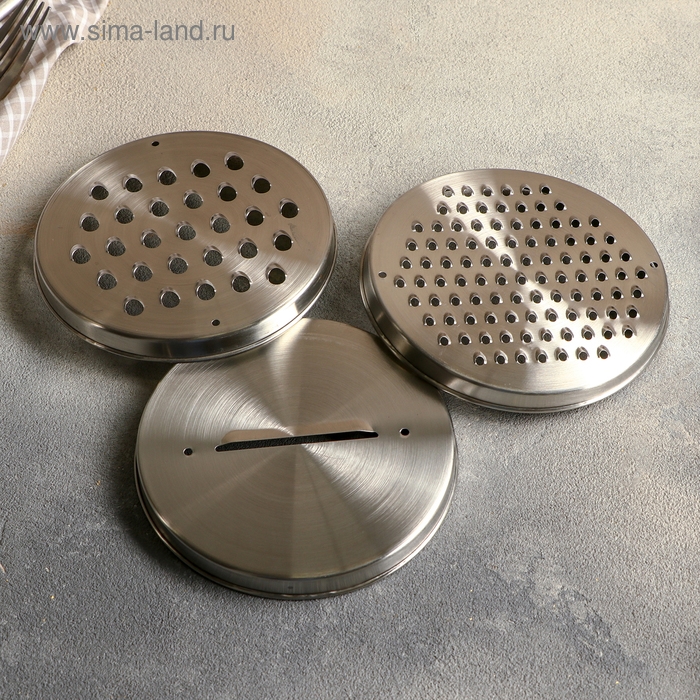 Миска из нержавеющей стали для миксера &laquo;Антибрызг&raquo;, 2 л, 22&times;12 см, с мерной шкалой, пластиковая крышка