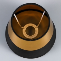 Абажур Е14 черно-золотой 15х15х13,3 см Абажур Е14 черно-золотой 15х15х13,3 см