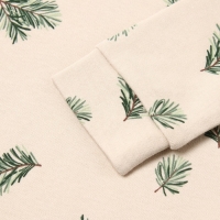 Комбинезон  с шапочкой Крошка Я "Еловые веточки", рост 68-74 см, бежевый