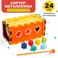 Развивающий сортер с металлофоном «Весёлый малыш» Развивающий сортер с металлофоном «Весёлый малыш»