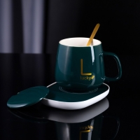 Подставка с подогревом LSK-1501, кружка, от USB, 16 Вт, зелёная Подставка с подогревом LSK-1501, кружка, от USB, 16 Вт, зелёная