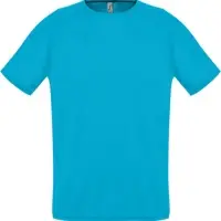 Футболка унисекс Sporty 140 бирюзовая, размер XXL