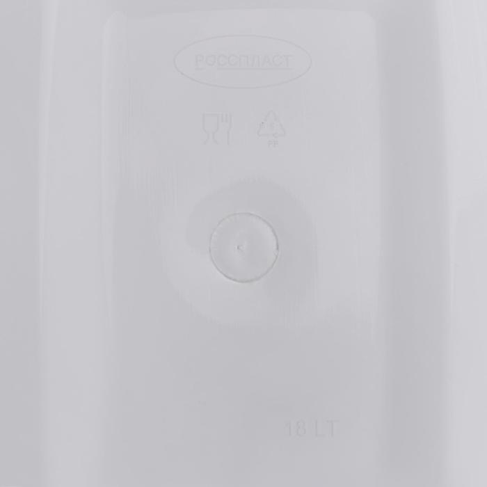 Контейнер для мусора &laquo;Камелия&raquo;, 18 л, белый