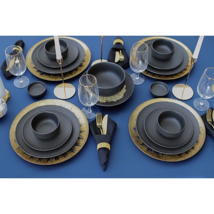 Миска фарфоровая Magistro Line, 850 мл, d=15 см, цвет чёрный Миска фарфоровая Magistro Line, 850 мл, d=15 см, цвет чёрный