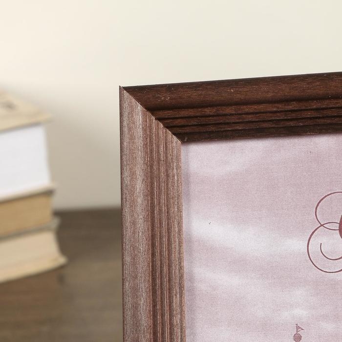 Фоторамка сосна с20 махагон 13х18 см (пластиковый экран)