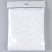 Лоскут гипюра, мелкие цветы, белый, 150 &times; 160 см