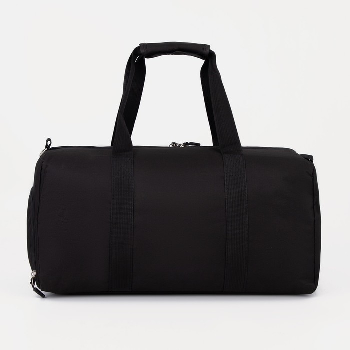 Сумка спортивная на молнии, отдел для обуви, наружный карман, средний размер, цвет чёрный Сумка спортивная на молнии, отдел для обуви, наружный карман, средний размер, цвет чёрный