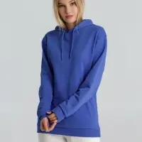 Толстовка с капюшоном унисекс Hoodie, ярко-синий меланж, размер M