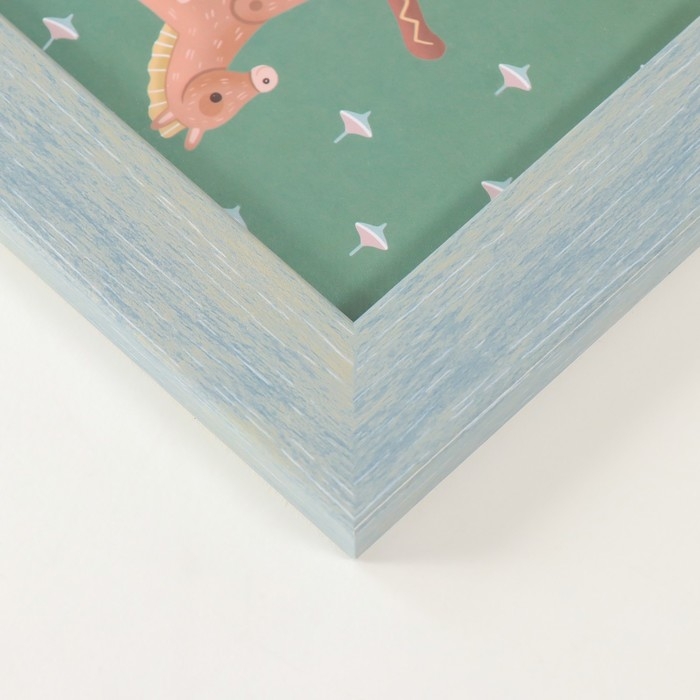 Фоторамка пластик на 4 фото 10х15 см Фоторамка пластик на 4 фото 10х15 см "Аврора" голубая 31,5х31,5 см