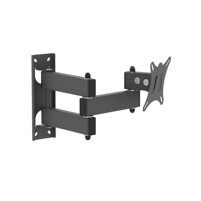 Кронштейн LE'STER LST-101.05, для ТВ,наклонно-поворотный,10-32",117-383  мм от стены,черный