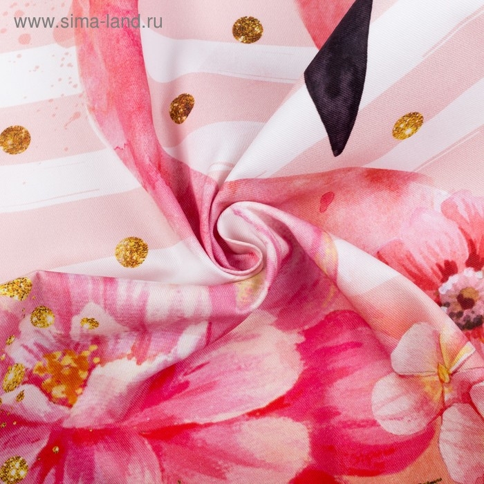 Полотенце "Этель" Pink flamingo 40х67 см, 100% хлопок, саржа 190 гр/м2
