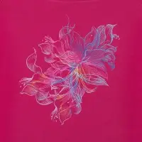 Футболка женская Vibrance, темно-розовая (фуксия), размер S