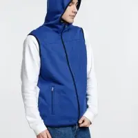 Жилет с капюшоном унисекс Gotland, синий, размер M