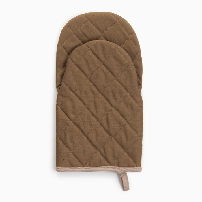 Новый год.Варежка-прихватка Этель "Замурчательных подарков"  15х28см,саржа, 100% хл, ватин 250г/м2