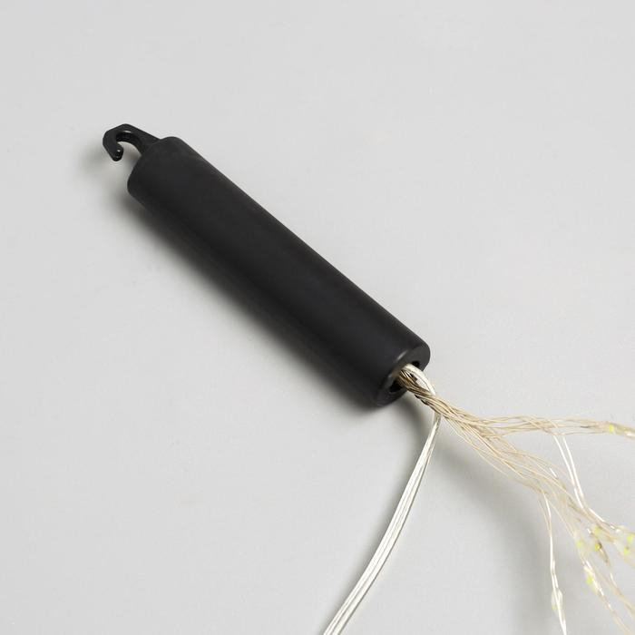 Гирлянда &laquo;Дреды&raquo; 1.5 м, IP20, серебристая нить, 125 LED, свечение мульти, 12 В