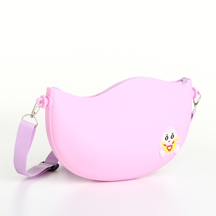 Сумка детская для девочки на молнии, цвет розовый