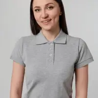 Рубашка поло женская Virma Premium Lady, серый меланж, размер S Рубашка поло женская Virma Premium Lady, серый меланж, размер S