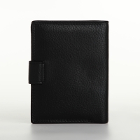 Портмоне мужское на магните 3 в 1, отдел для автодокументов, паспорта, цвет чёрный Портмоне мужское на магните 3 в 1, отдел для автодокументов, паспорта, цвет чёрный
