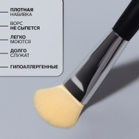 Набор кистей для макияжа, 5 предметов, цвет чёрный Набор кистей для макияжа, 5 предметов, цвет чёрный