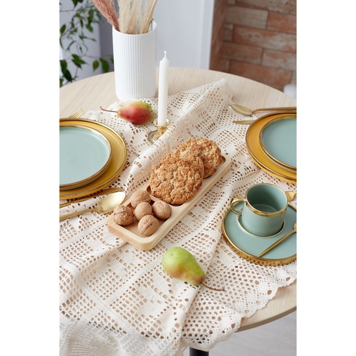 Скатерть Этель "Цветы" 85х85&plusmn;5 см, 100% п/э