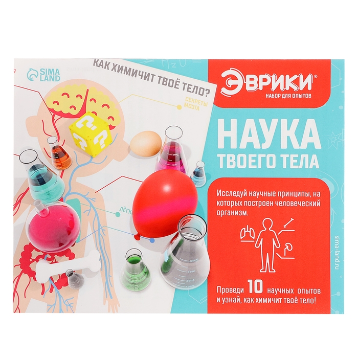 Набор для опытов &laquo;Наука твоего тела&raquo;, 10 опытов