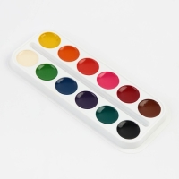 Акварель медовая &laquo;Синий трактор&raquo;, 12 цветов, в картонной коробке, без кисти