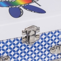 Шкатулка картон сундучок "Заяц-робот с гитарой" 25х10х18,5 см Шкатулка картон сундучок "Заяц-робот с гитарой" 25х10х18,5 см