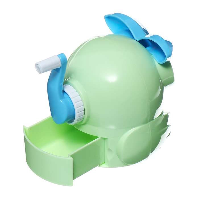 Точилка механическая с контейнером Сова Светло-зеленая Точилка механическая с контейнером Сова Светло-зеленая