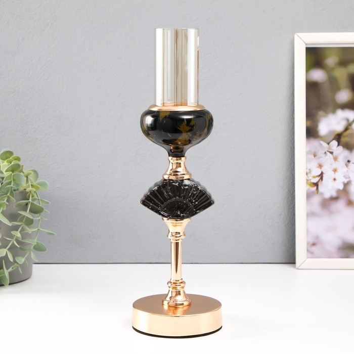 Подсвечник металл на 1 свечу d=5 см Подсвечник металл на 1 свечу d=5 см "Лола" 10х10х33 см