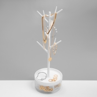 Подставка универсальная «Дерево» с местом для хранения, 14×5,5×35 см, цвет белый Подставка универсальная «Дерево» с местом для хранения, 14×5,5×35 см, цвет белый