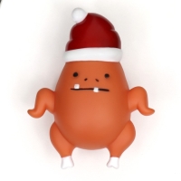 Игрушка пищащая "Новогодняя курочка" для собак, 13 х 10 х 5,7 см Игрушка пищащая "Новогодняя курочка" для собак, 13 х 10 х 5,7 см